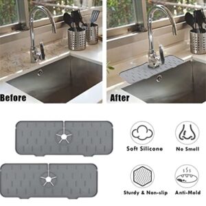 Kitchen Bathroom Silicon Sink Splash Drying Mat, Faucet Drip Protector, Commonly Used Sink Accessories In Bars, Rvs, Kitchens, Bathrooms And Farmhouses.