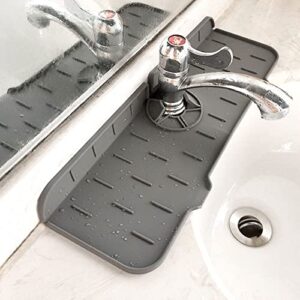 Kitchen Bathroom Silicon Sink Splash Drying Mat, Faucet Drip Protector, Commonly Used Sink Accessories In Bars, Rvs, Kitchens, Bathrooms And Farmhouses.