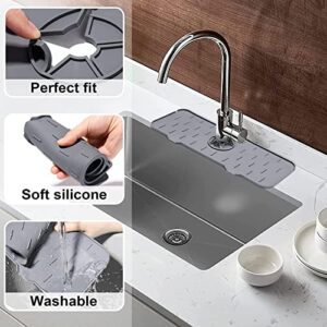 Kitchen Bathroom Silicon Sink Splash Drying Mat, Faucet Drip Protector, Commonly Used Sink Accessories In Bars, Rvs, Kitchens, Bathrooms And Farmhouses.