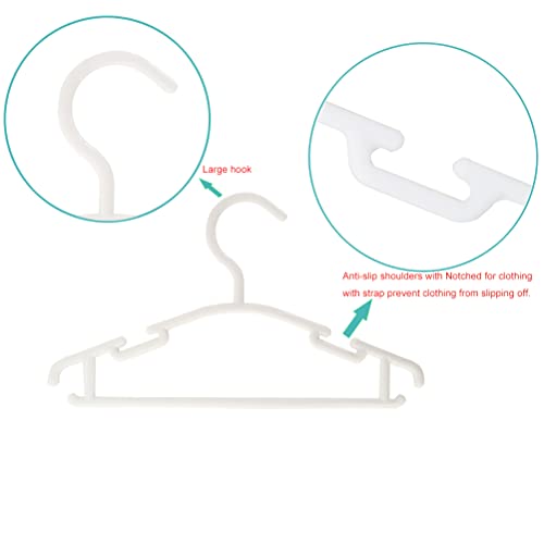 MOBU Baby Hangers for Closet Infant Clothes Hangers Pack of 40 Babies Clothes Hangers for Baby Clothes (White)