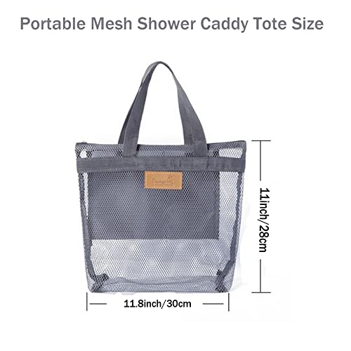 CHuikp Mesh Portable Shower Caddy ，Portable Shower Caddy Bag Dry Hanging Portable Shower Tote Bag ，Shower Caddy Suitable For Travel Swimming Sports Gym Camp Shopping College Dorms(3PCS)