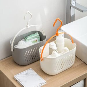 DOITOOL 2pcs Plastic Hanging Shower Caddy Basket: Connecting Organizers Storage Basket with Hook for Bathroom Kitchen Pantry Bathroom Dorm Room