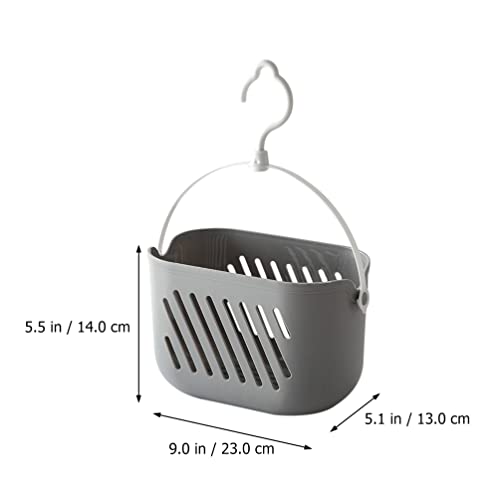 DOITOOL 2pcs Plastic Hanging Shower Caddy Basket: Connecting Organizers Storage Basket with Hook for Bathroom Kitchen Pantry Bathroom Dorm Room