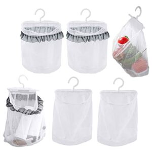 4 pack drying mesh bag, quick dry shower caddy basket hanging toiletry with hook, for college dorm life, gyms, camping and travel.