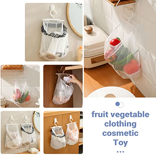 4 Pack Drying Mesh Bag, Quick Dry Shower Caddy Basket Hanging Toiletry with Hook, for College Dorm Life, Gyms, Camping and Travel.