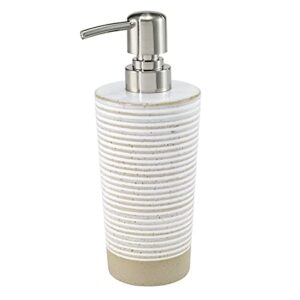 avanti linens - soap dispenser/lotion pump, matte textured home decor (drift collection)