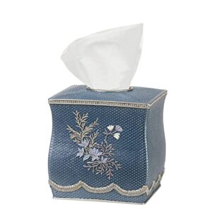 popular bath capri, tissue box, slate blue