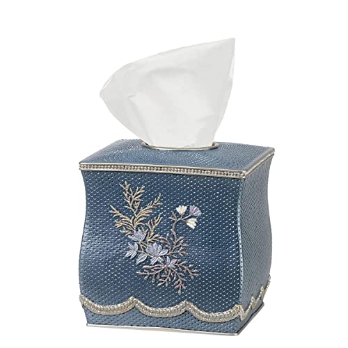 Popular Bath Capri, Tissue Box, Slate Blue