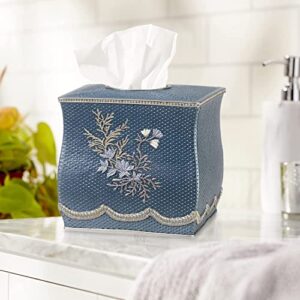 Popular Bath Capri, Tissue Box, Slate Blue