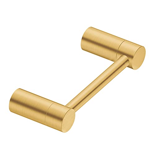 Moen Align Brushed Gold Pivoting Double Post Modern Toilet Paper Holder, YB0408BG