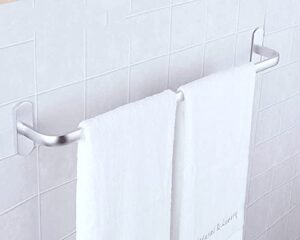 omoons towel rack adhesive towel rack for bathroom wall,space aluminum,matte surface,single rod/600mm