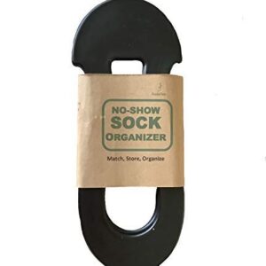 FootieTree (Black 8) No Show Sock Organizer | Hanger | Rack | Dryer & Storage. Classic Rosie Collection, Holds About 10 Pairs. Wear Each Pair Over The FootieTree & Place in The Drawer.