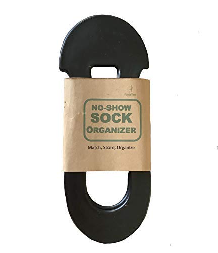 FootieTree (Black 8) No Show Sock Organizer | Hanger | Rack | Dryer & Storage. Classic Rosie Collection, Holds About 10 Pairs. Wear Each Pair Over The FootieTree & Place in The Drawer.