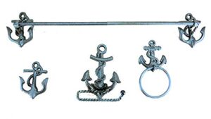 nautical anchor bathroom accessory set by coi cast iron decor