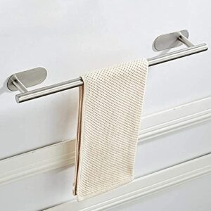 OMOONS Self Adhesive Single Towel Rail,Stainless Steel Bathroom Towel Holder Tack 40/50 / 60Cm(15.75/19.69/23.62 Inches),Towel Rails Wall Mounted for Kitchen Bathrooms (Size : 50Cm)/60Cm