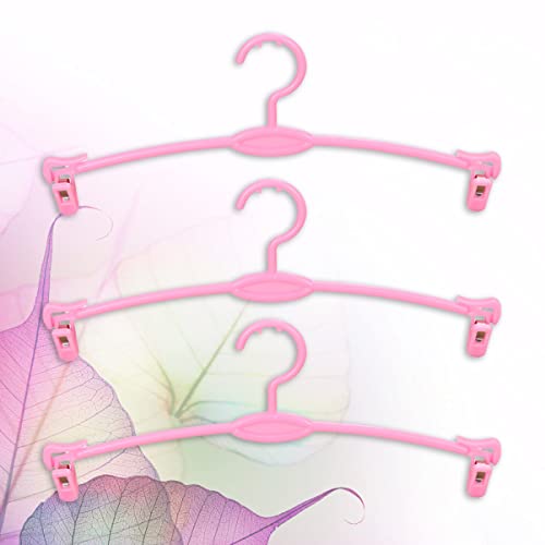 15pcs Plastic Clips Underwear Trousers Simplicity Shop Drying Clothes Pants Coat with Practical Bra Rack Dresses Panties Skirt Laundry Home Hangers for Support Holder Pink