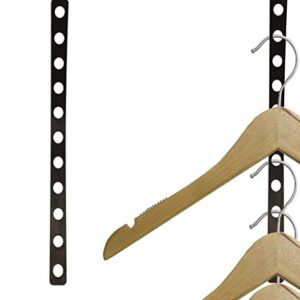 NAHANCO BPB16/25 Plastic Coordinate Display Hanger Strip, Black (Pack of 25), 15 3/4 inches