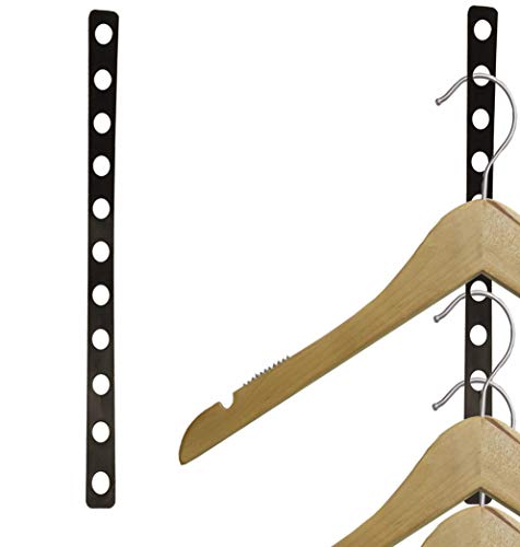 NAHANCO BPB16/25 Plastic Coordinate Display Hanger Strip, Black (Pack of 25), 15 3/4 inches