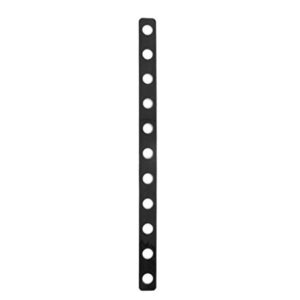 NAHANCO BPB16/25 Plastic Coordinate Display Hanger Strip, Black (Pack of 25), 15 3/4 inches
