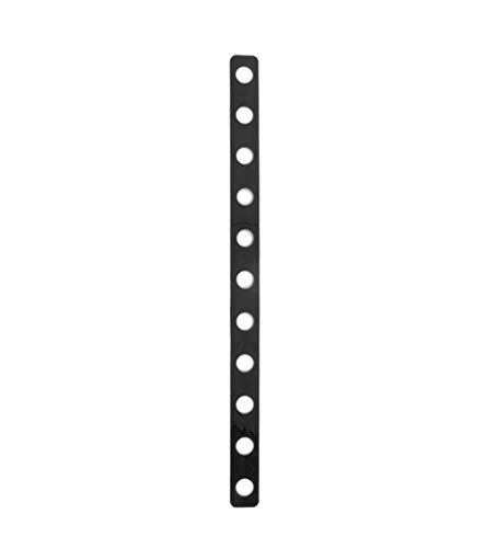 NAHANCO BPB16/25 Plastic Coordinate Display Hanger Strip, Black (Pack of 25), 15 3/4 inches