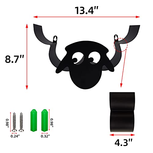 CUKE2BEET Sheep Toilet Paper Storage Hold, Wall Mounted Floating Shelf Toilet Paper Roll Holder with Storage, Funny Animal Bathroom Tissue Organizer