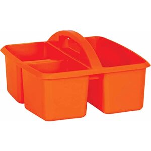 teacher created resources orange plastic storage caddy