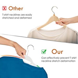 ATZJOY Non Slip Plastic Hangers 100 Pack Ultra Slim Heavy Duty Clothes Hangers Use for Wet & Dry Clothes