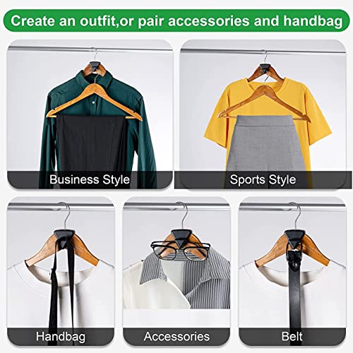 AZUIQiMeng 18Pcs Space Saving Hanger Hooks,Clothes Hanger Connector Hooks,AS SEEN ON TV,Create Up to 5X Closet Space.