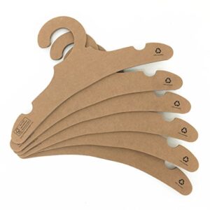 koobay 11" recycled paper hangers kids cardboard clothes hangers and compressed strength big( 30pcs)
