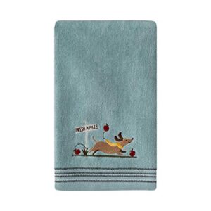 SKL Home by Saturday Knight Ltd. Dog With Apples 2 Pc Hand Towel Set, Aqua