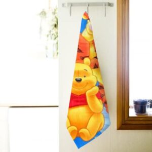 Fashion Towels, Quick-Drying Super Absorbent Soft Microfiber Dis Ney Cartoon Series Hand Towel 32×16 (40cm×80cm) inch (Cartoon W Pooh 8)