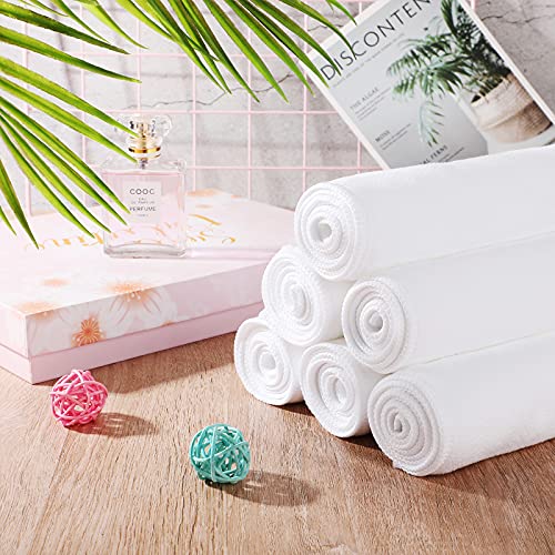 Sublimation Towels Polyester Blank White Microfiber Dish Towels Thick Drying Towel Hand Towel for Bathroom and Dish Towel for Kitchen, 32x12 Inch (10 Pieces)