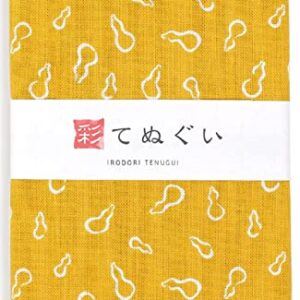 KOMESICHI irodori Japanese Traditional Towel Tenugui Japan Pattern B with Fray Prevention Processing Set of 3 with Tenugui Iroha (English Manual)