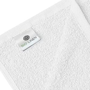 Cotton Bath Towels Set White 22" x 44" Pack of 6 Ultra Soft 100% Cotton Bath Towel White Highly Absorbent Daily Usage Bath Towel Ideal for Pool Home Gym Spa Hotel