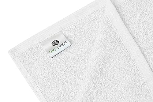 Cotton Bath Towels Set White 22" x 44" Pack of 6 Ultra Soft 100% Cotton Bath Towel White Highly Absorbent Daily Usage Bath Towel Ideal for Pool Home Gym Spa Hotel