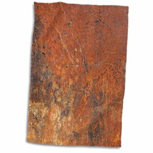 3d rose old rust hand/sports towel, 15 x 22