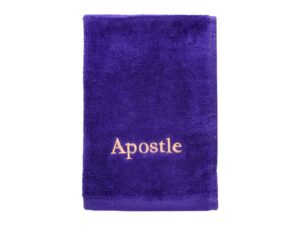 swanson christian towel-apostle-purple w/gold lettering