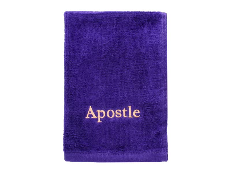 Swanson Christian Towel-Apostle-Purple w/Gold Lettering