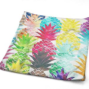 XWQWER Hawaiian Tropical Pineapple Hand Towels Ultra Soft Highly Absorbent Bathroom Towel， Multipurpose Kitchen Dish Guest Towel for Gym, Hotel, Spa and Home Decor(27.5 x 12 in)