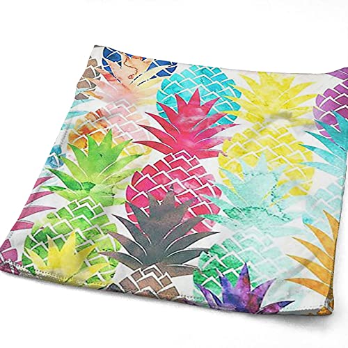 XWQWER Hawaiian Tropical Pineapple Hand Towels Ultra Soft Highly Absorbent Bathroom Towel， Multipurpose Kitchen Dish Guest Towel for Gym, Hotel, Spa and Home Decor(27.5 x 12 in)