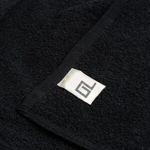 Onyx linens Salon Towels Black, Bulk Pack of 24 (Not Bleach Proof 16x26 inches) Super Absorbent, Ultra Soft Hand Towels, Gym Towel, Spa and Hair Care