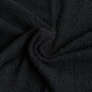 Onyx linens Salon Towels Black, Bulk Pack of 24 (Not Bleach Proof 16x26 inches) Super Absorbent, Ultra Soft Hand Towels, Gym Towel, Spa and Hair Care