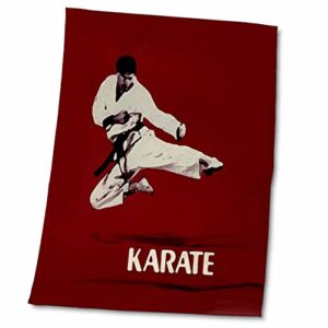 3drose karate - karate - towels (twl-3149-2)