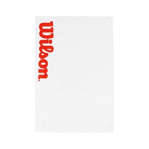 wilson sports towel, sport court, white/red