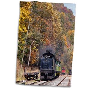 3d rose west virginia-cass scenic railroad-steam train-us49 wbi0030-walter bibikow hand/sports towel, 15 x 22