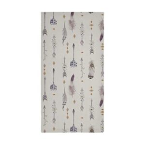 Premium Polyester Cotton Hand Towels Boho Arrows and Feathers, Highly Absorbent,Set of 2, 28.3 x 14.4in(227rh0a)