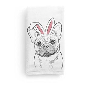 inkopious easter chew chew the french bulldog decorative hand towel bathroom and kitchen decoration