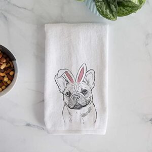 Inkopious Easter Chew Chew The French Bulldog Decorative Hand Towel Bathroom and Kitchen Decoration