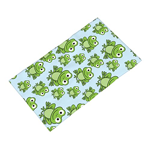 WorldGES Green Frog Bathroom Hand Towels Modern Kitchen Towel Microfiber Soft Face Towels Super Absorbent Washcloths Home Hotel Swim Spa Gym Fingertip Towels 27.5 x 16 in