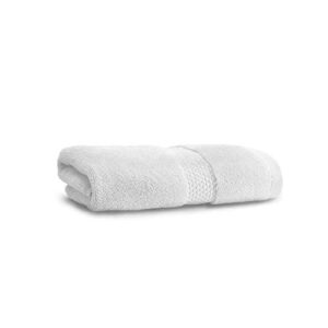 kassatex atelier hand towel 18" x 28" - 100% turkish cotton - white